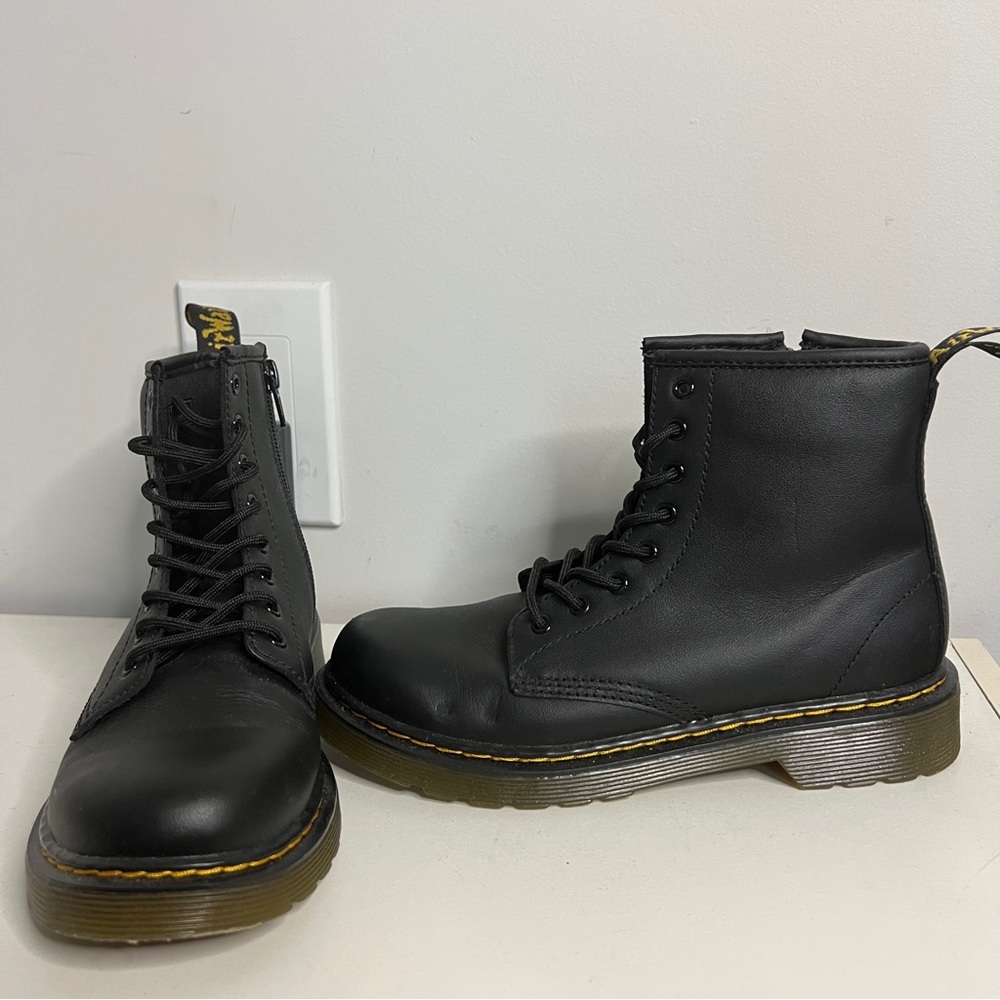 Dr. Martens Junior Leather Lace Up Boots